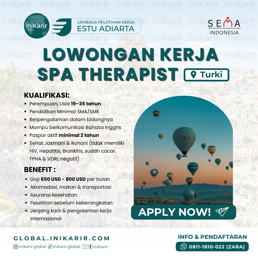 lowongan-kerja-partner-spa-therapist-turki