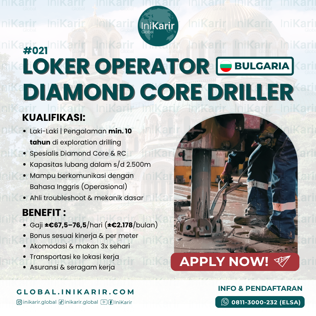 Operator Diamond Core Driller 