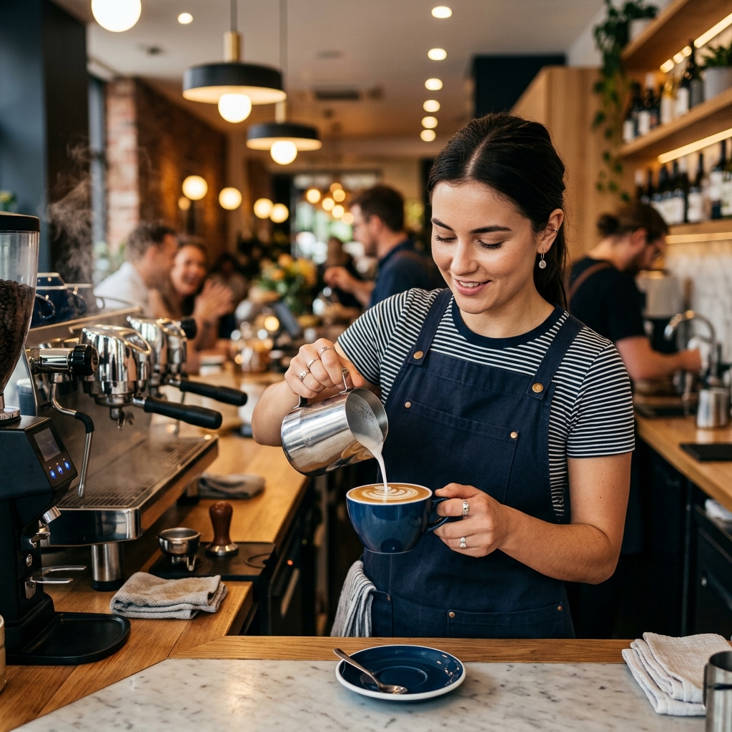 Animated Barista Background