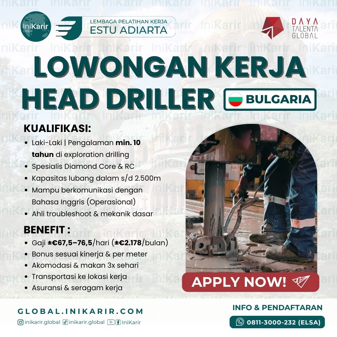 Lowongan Head Driller