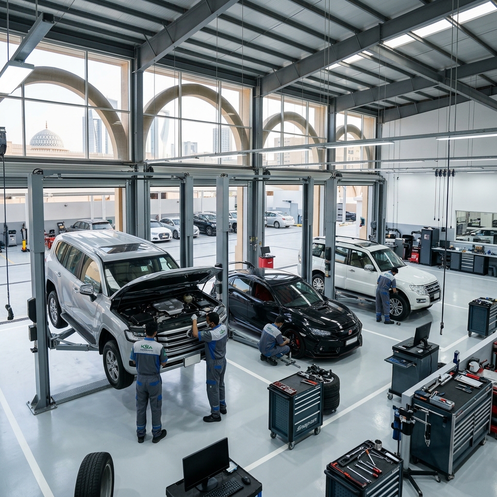 Automotive Workshop Background